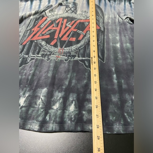 Liquid Blue slayer tie dye band tee shirt - Picture 5 of 5